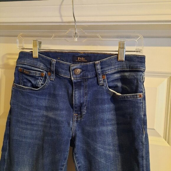 Polo Ralph Lauren Tompkins Skinny Crop Jeans Womens 27 Stretch Ripped Raw Hems - Picture 3 of 13